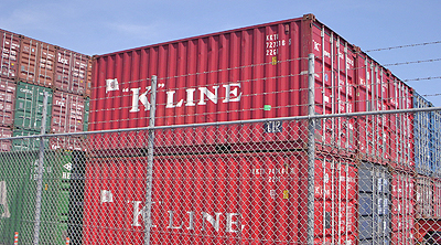 K-LINEの海上コンテナ