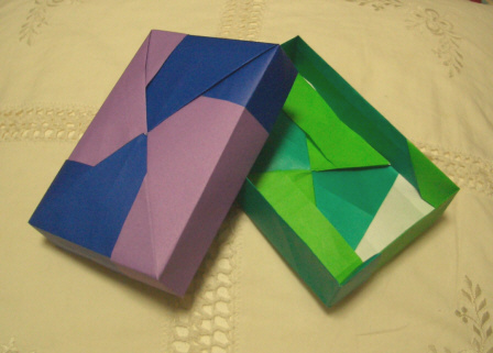 長方形箱 折り紙